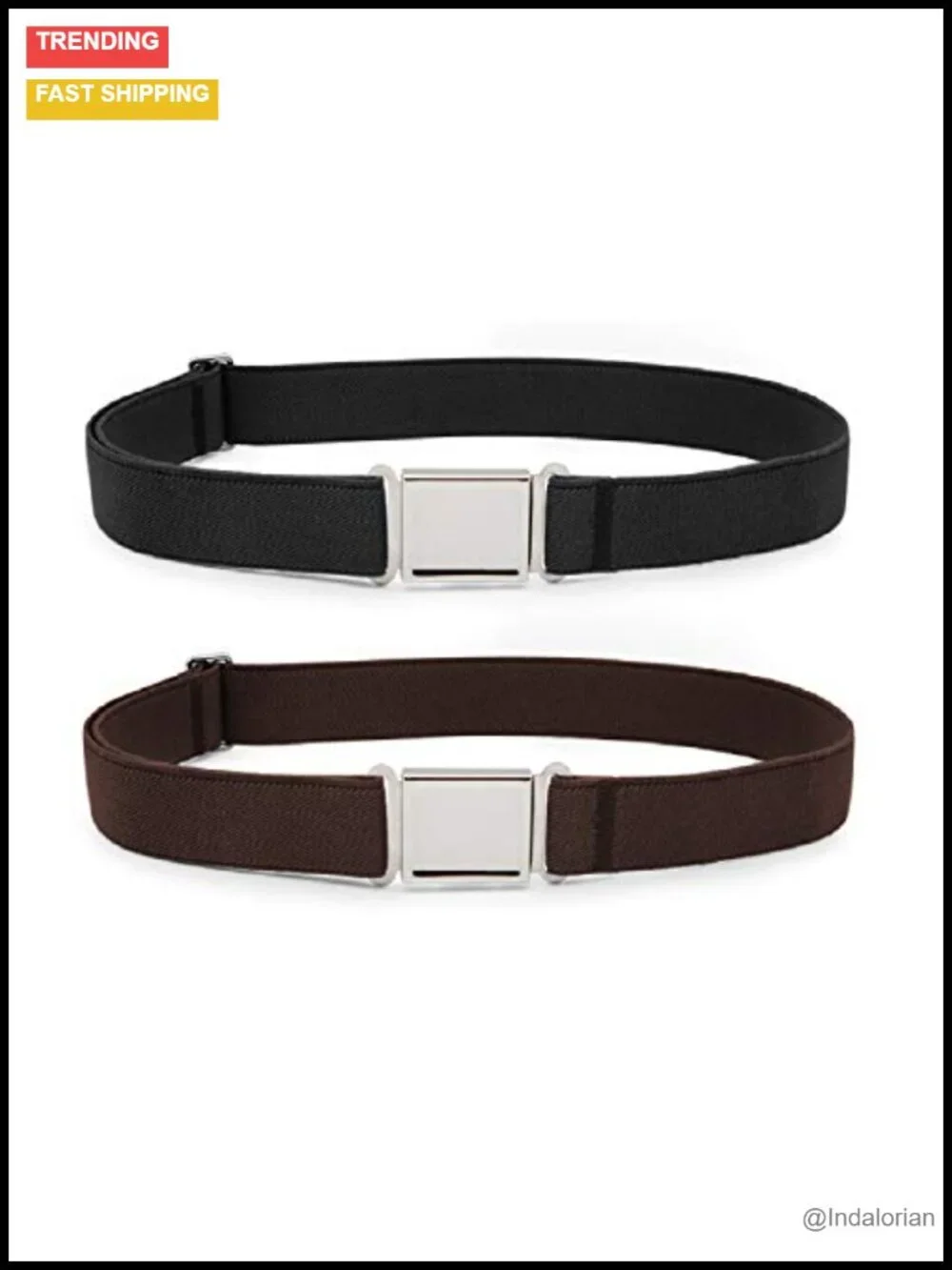 Kids Adjustable Magnetic Belt Elastic Buckle Back to School
